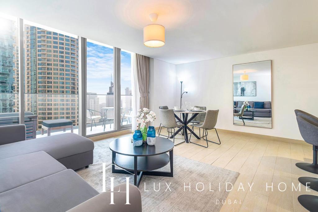 Lux Contemporary Suite With Full Marina View 6 ドバイ エクステリア 写真