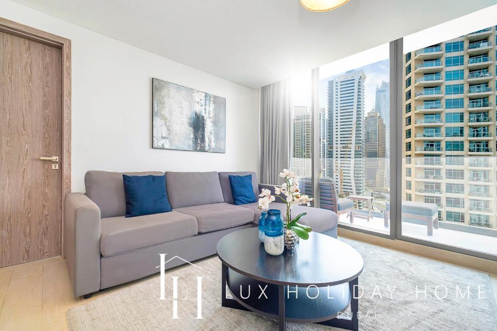 Lux Contemporary Suite With Full Marina View 6 ドバイ エクステリア 写真