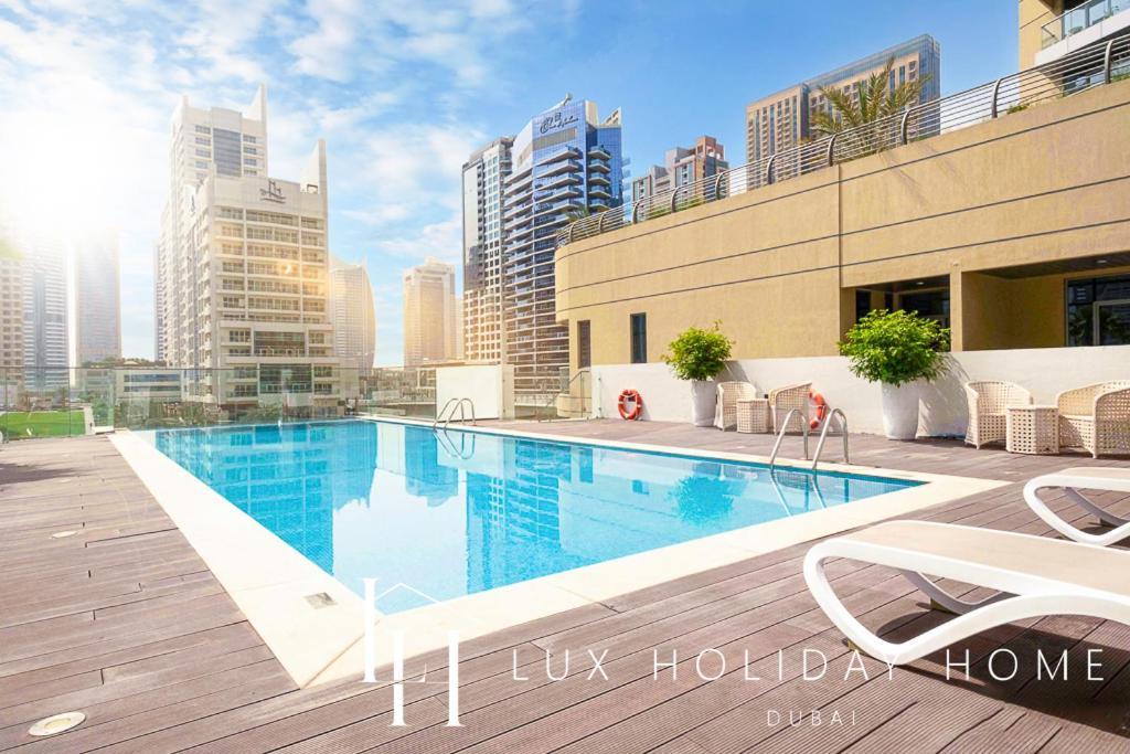 Lux Contemporary Suite With Full Marina View 6 ドバイ エクステリア 写真
