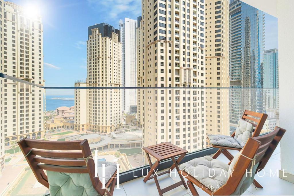 Lux Contemporary Suite With Full Marina View 6 ドバイ エクステリア 写真