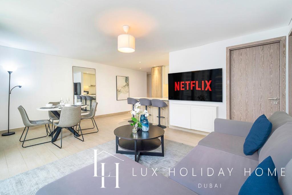 Lux Contemporary Suite With Full Marina View 6 ドバイ エクステリア 写真