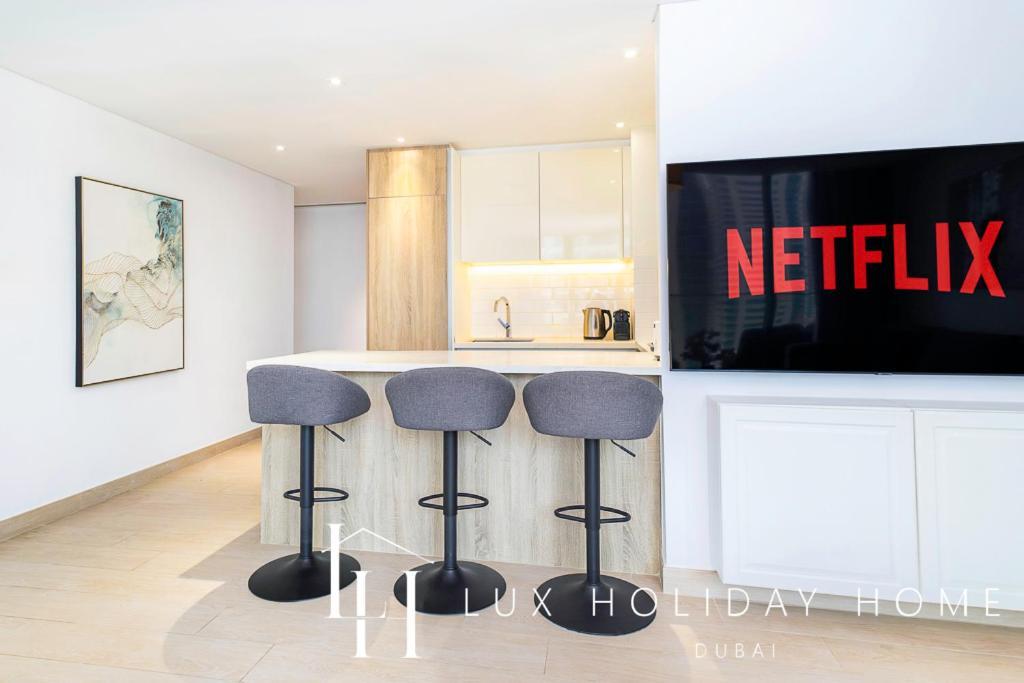 Lux Contemporary Suite With Full Marina View 6 ドバイ エクステリア 写真