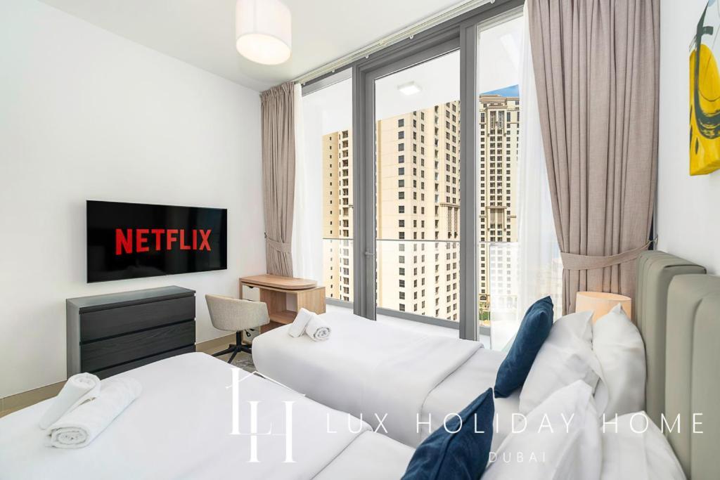 Lux Contemporary Suite With Full Marina View 6 ドバイ エクステリア 写真