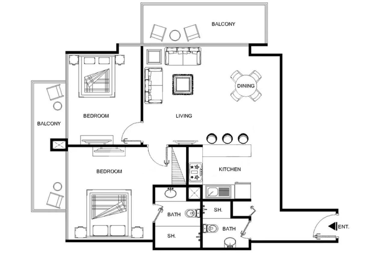 Lux Contemporary Suite With Full Marina View 6 ドバイ エクステリア 写真