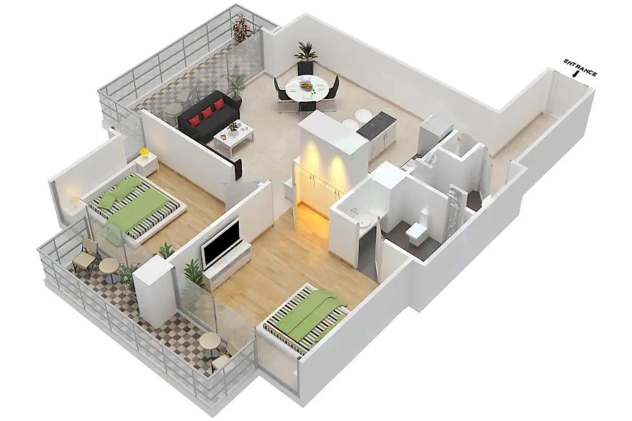 Lux Contemporary Suite With Full Marina View 6 ドバイ エクステリア 写真